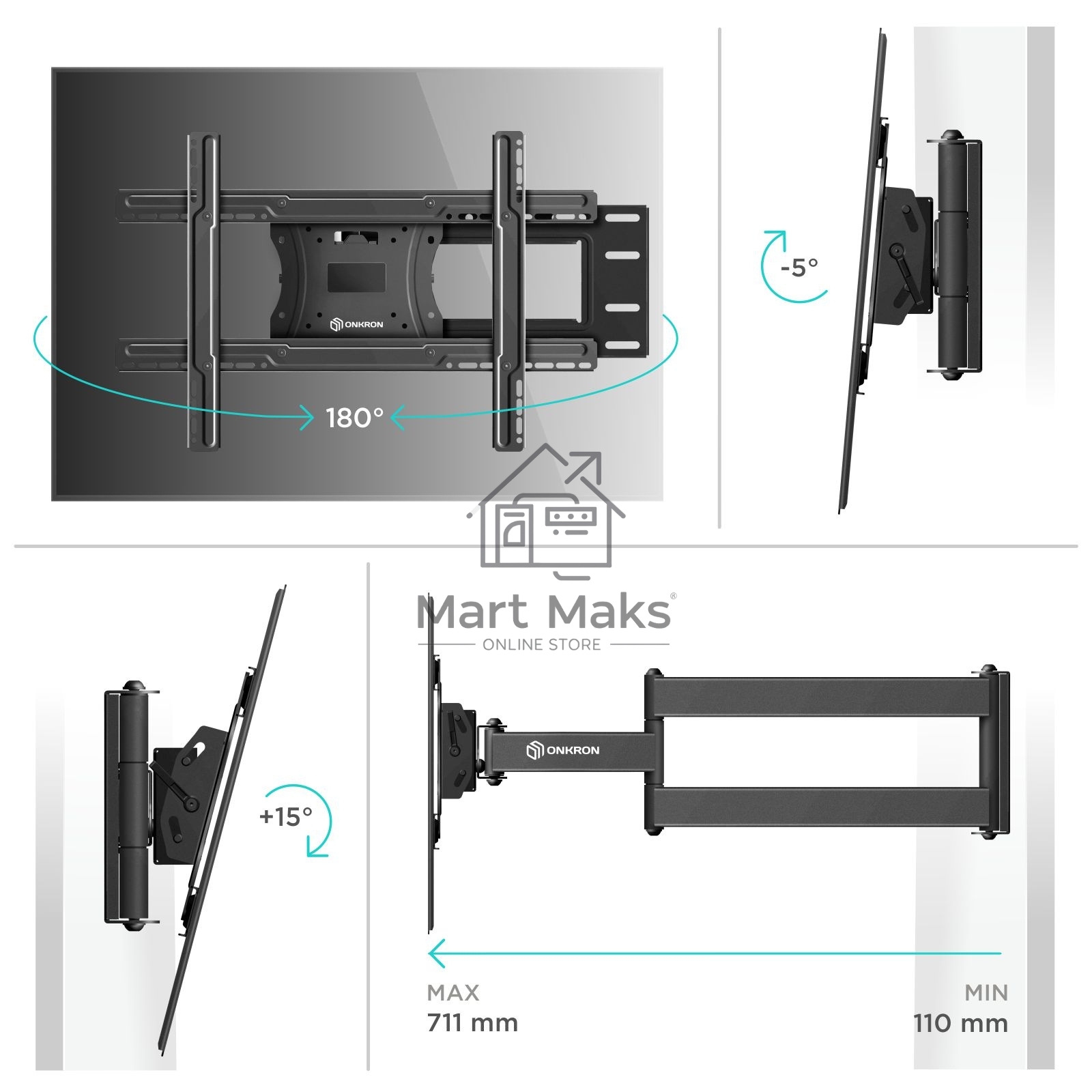 Кронштейн ONKRON M7L для телевизора 40