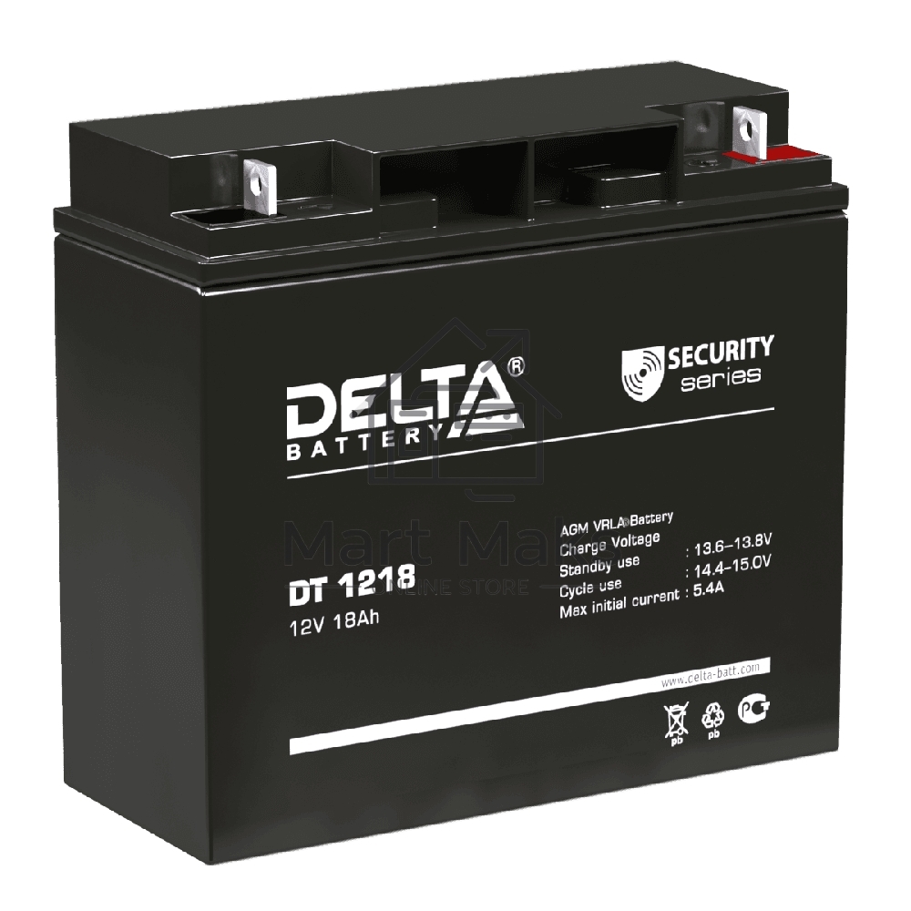 Батарея Delta DT 1218 (12V, 18Ah)