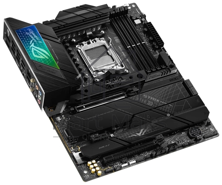 Материнская плата ASUS ROG STRIX X670E-F GAMING WIFI, AM5, AMD X670, 4xDDR5, 4xSATA, 4xM.2, 1xPCIe 5.0 x16, 1xPCIe 4.0 x4, 1xHDMI, 1xDP, 1x 2.5Gb LAN, 2xUSB-C 3.2 Gen 2, 2xUSB-C 3.2 Gen 2x2, 2xUSB-A 2.0, 7xUSB-A 3.2 Gen 2, 5x3.5 мм, 7.1, ATX