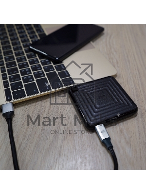 Внешний SSD 2TB Silicon Power PC60, External, USB 3.2 Type-C R/W - 540/500 MB/s черный