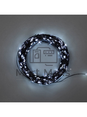 Гирлянда Роса с контроллером 20м, 200LED, IP20, 230В, зеленый провод, белое свечение 