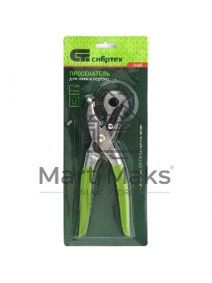 Просекатель (дырокол) СИБРТЕХ 18360 для кожи и картона, диаметры 2,5, 3,0, 3,5, 4,0, 4,5, 5,0 мм