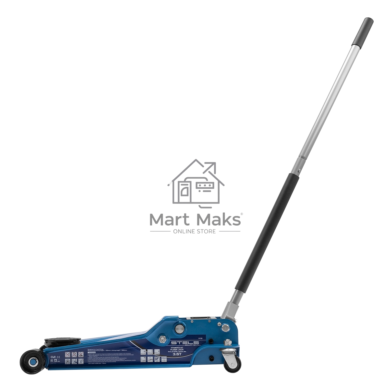 Домкрат STELS 51135гидравлический подкатной быстрый подъем 3.5т low profile quick lift 100-565мм