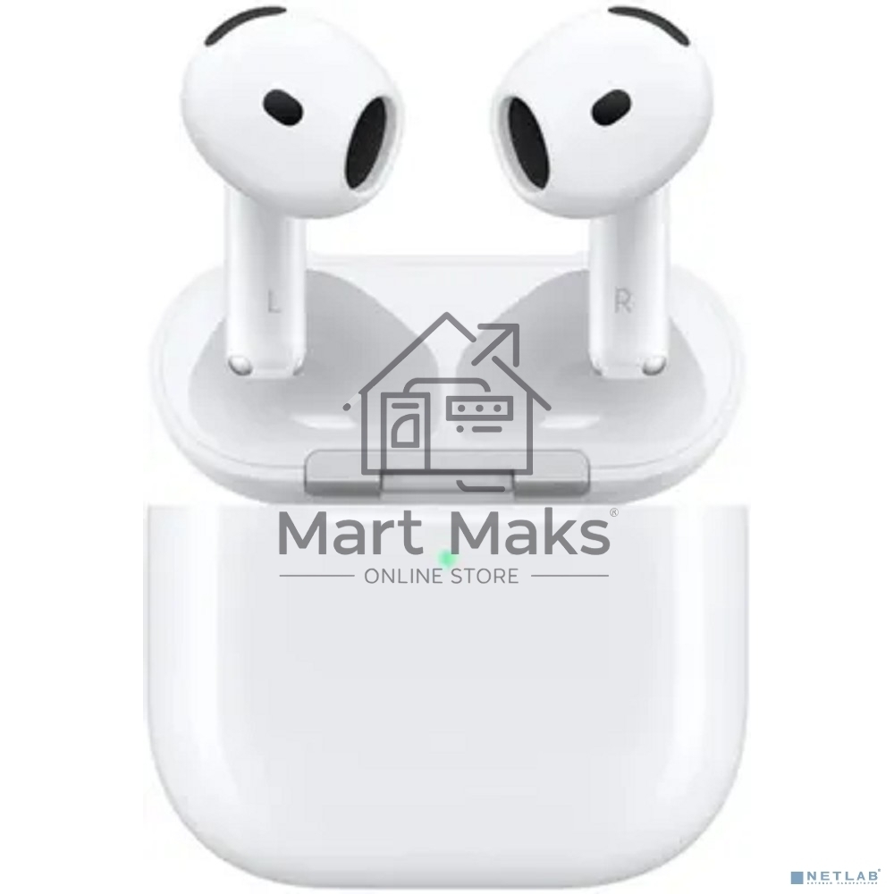 Гарнитура вкладыши Apple A3055 A3056 A3059 AirPods 4 ANC белый