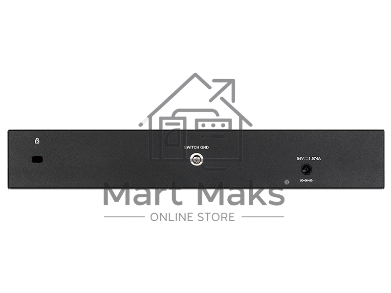Коммутатор D-Link DGS-1210-10P/FL2A Управляемый L2 коммутатор с 8 портами 10/100/1000Base-T и 2 портами 1000Base-X SFP (8 портов PoE 802.3af/at, PoE бюджет 65 Вт)