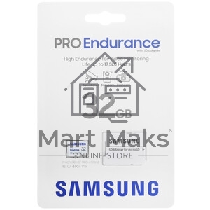 Флеш карта microSDXC 32Gb Samsung Pro Endurance UHS-I U3 V30 + ADP MB-MJ32KA/APC