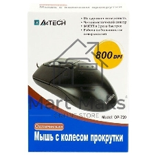 Мышь проводная A4Tech OP-720 черный, 1000 dpi, PS/2, кнопки - 3