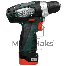 Дрель-шуруповерт Metabo PowerMaxx BS BL 12, 12 В, 2 Ач, 38 Нм, бесщеточный