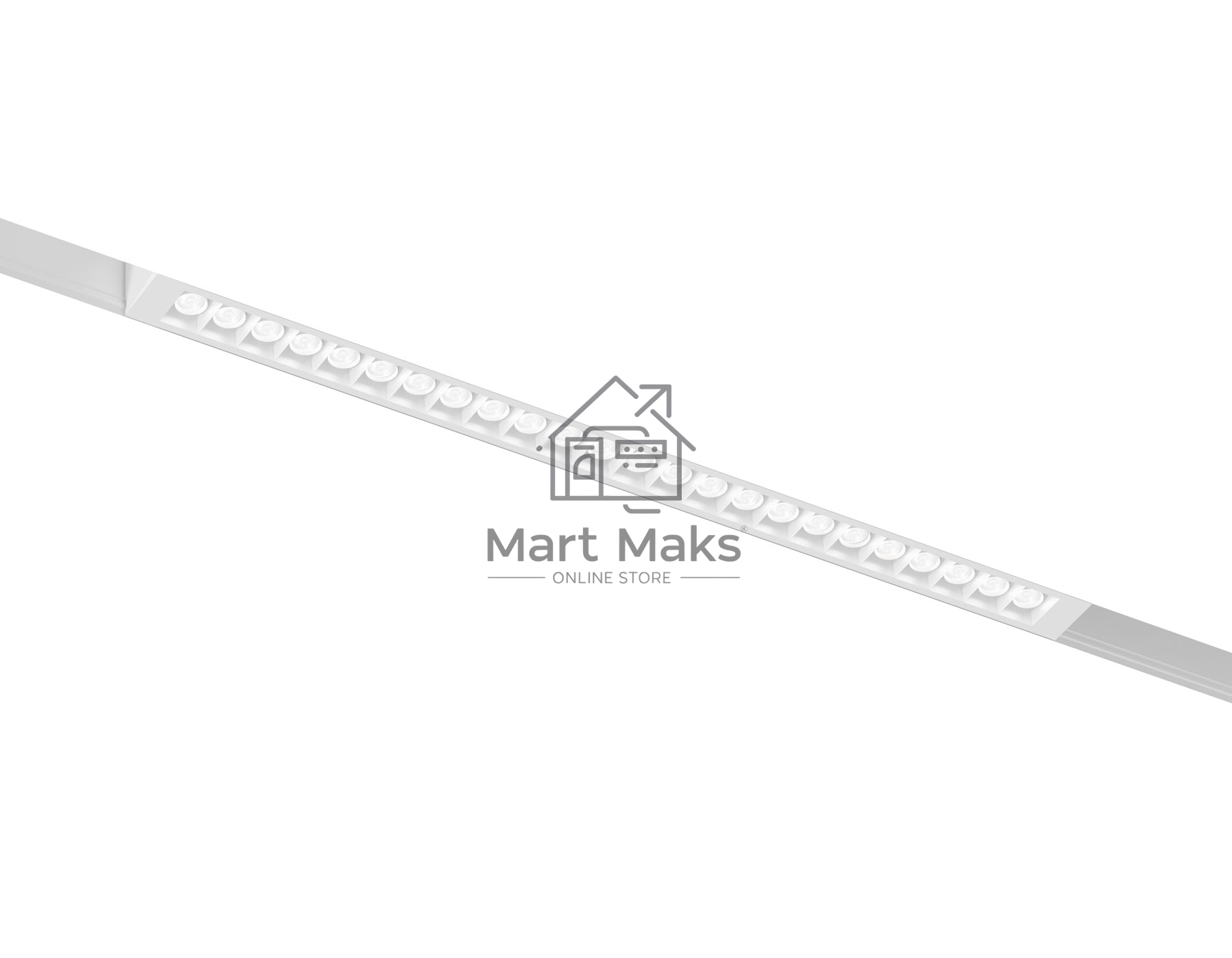 Трековый линейный светильник Ambrella light GL8080 WH белый IP20 18W 3000-6000K 220V 24° 410*25*41