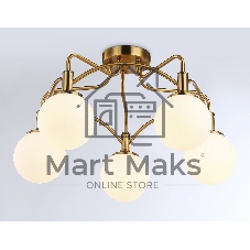 Светильник Ambrella light TR3212/5 GD/FR золото/белый матовый  E27*5 max 40W D560*302
