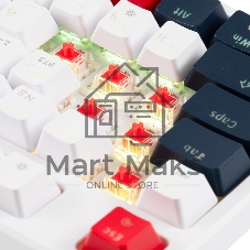 Клавиатура беспроводная Acer OKR302 (ZL.KBDEE.016), USB, Bluetooth/Радиоканал, белый