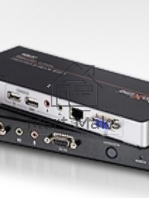 Переключатель ATEN CE770-(AT-G) Удлинитель, SVGA+KBD&MOUSE USB+AUDIO+RS232, 300 метр., 1xUTP Cat5e, SPHD15+HD-DB15+2xUSB A-тип+ 2xMINI JACK+DB9, Female, с KVM-шнуром USB 1.8м., Б.П. 220> 5.3V