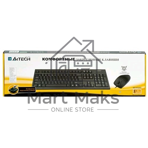 Клавиатура + мышь A4 Bloody KR-8520D / USB/ Wired / черный