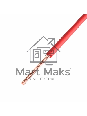 Провод ПГВА Rexant 1х0.75 мм², Cu, красный, бухта 200 м