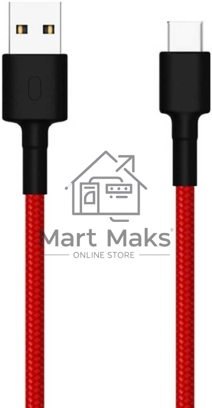 Кабель USB Xiaomi Mi Braided USB Type-C Cable SJX10ZM 100см красный
