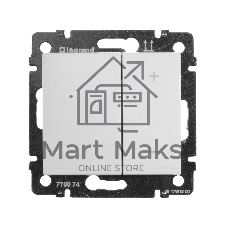 Светорегулятор нажимной 40-600W для л/н и обмоточных т-ров 770074 Legrand Valena Белый
