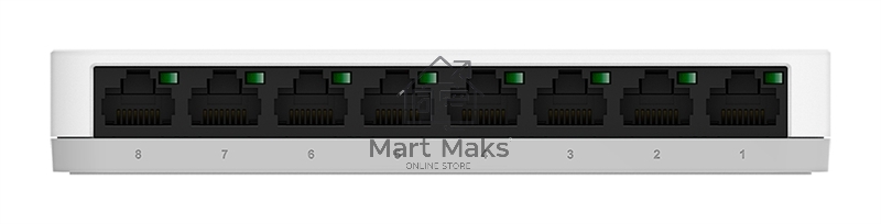 Неуправляемый коммутатор D-Link DGS-1008A/F1A с 8 портами 10/100/1000Base-T (465291)