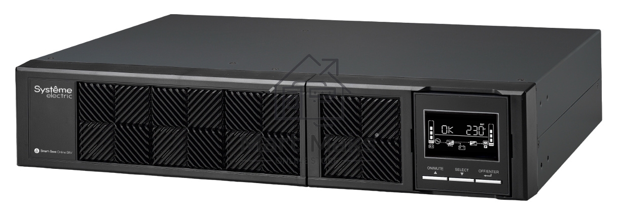 Источник бесперебойного питания Systeme Electriс Smart-Save Online SRV, 3000VA/2700W, On-Line, Rack 2U(Tower convertible), LCD, Out: 6xC13+1xC19, SNMP Intelligent Slot, USB, RS-232
