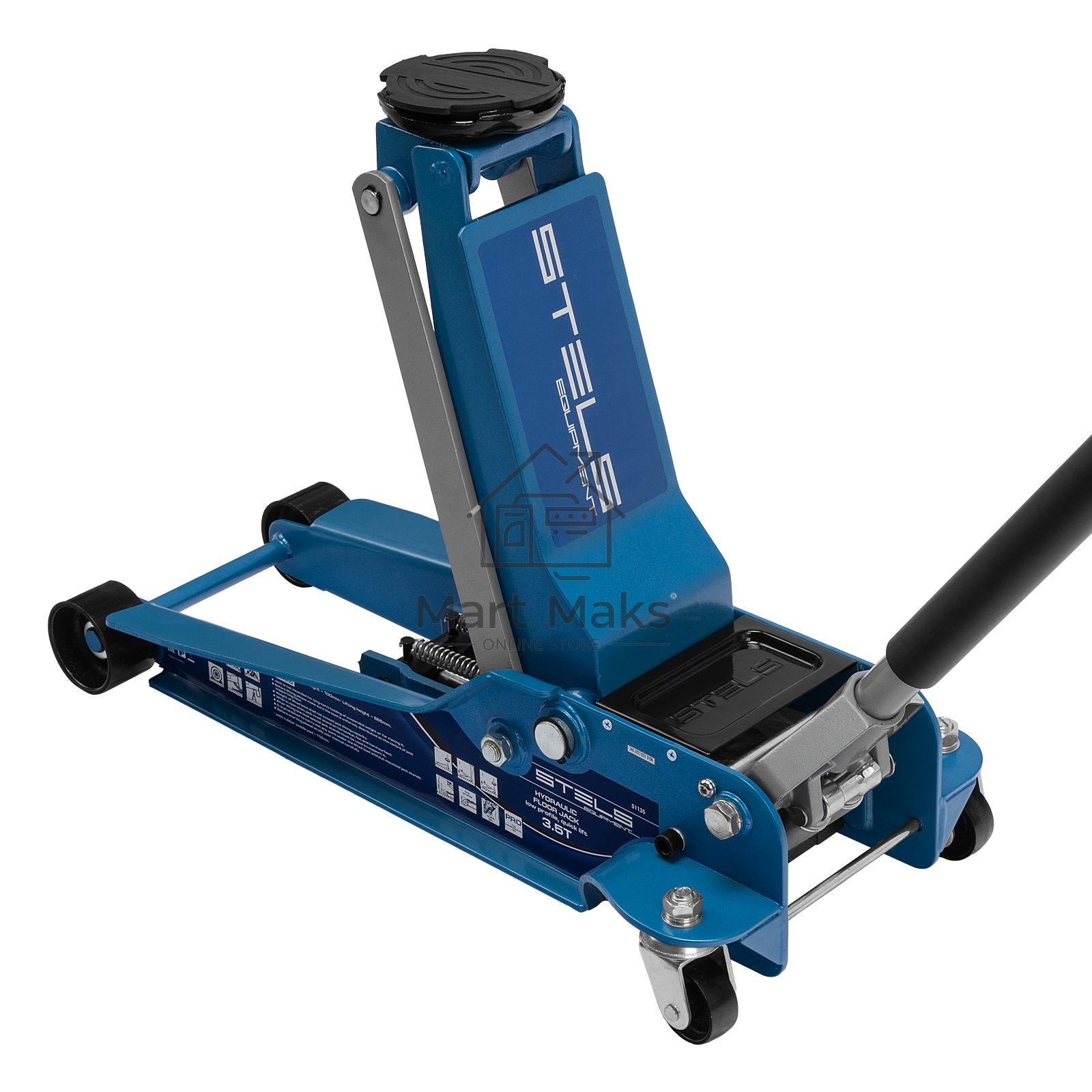 Домкрат STELS 51135гидравлический подкатной быстрый подъем 3.5т low profile quick lift 100-565мм