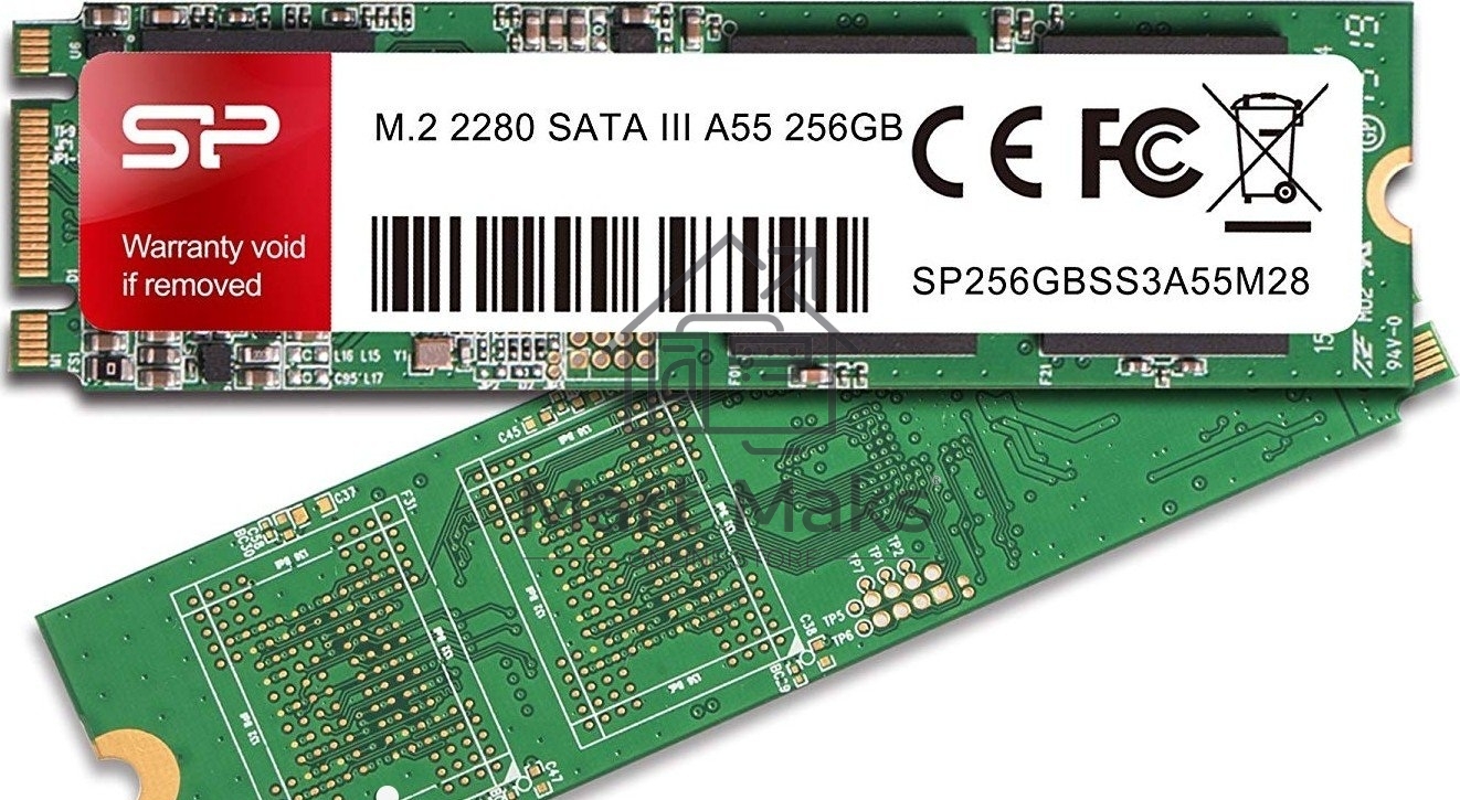 Накопитель SSD Silicon Power A55, 256GB, M.2 2280, SATA III, R/W 560/530