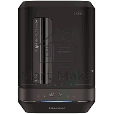 Шредер Fellowes PowerShred LX220 черный (секр.P-4)/перекрестный/20лист./30лтр./скрепки/скобы/пл.карты