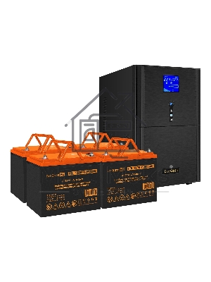 Комплект Источник бесперебойного питания EX295990RUS + батарея 75Aч EX285653RUS 4шт ExeGate SineTower SZ-3000.LCD.AVR.3SH.1C13.RJ.USB + батарея ExeGate HRL 12-75 (12В, 75Ач) 4шт