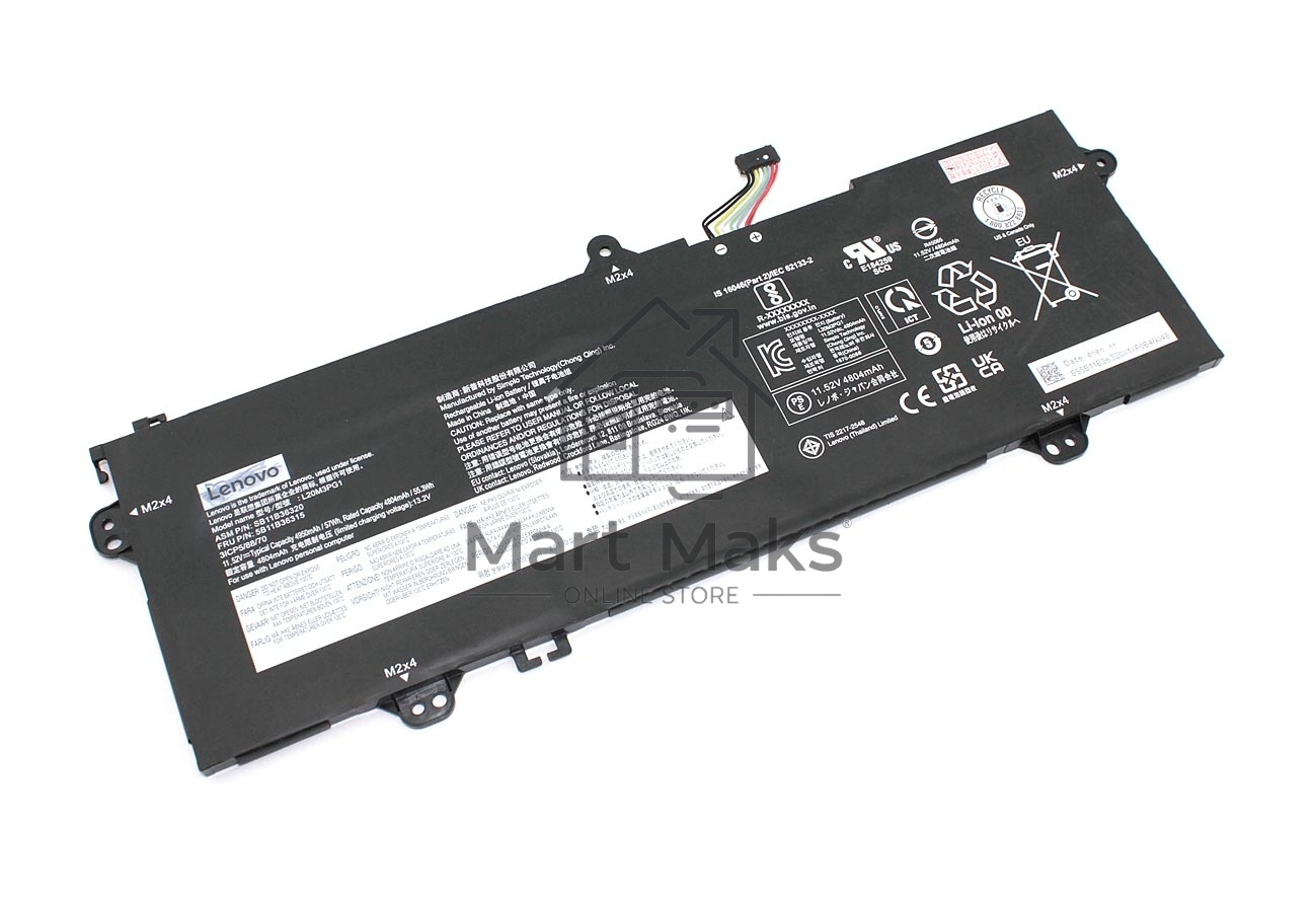 Аккумуляторная батарея для ноутбука Lenovo Chromebook 14E Gen 211.52V 57Wh Orig