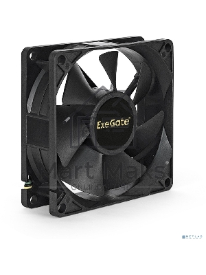Вентилятор для корпуса ExeGate EX08025S3P черный, 80 мм, 2200 об/мин, 22.5 дБ, 3 pin