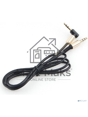 Кабель Cablexpert аудио 90˚ CCAB-02-35MML-1MB. 3.5 Jack (M)/3.5 Jack (M), черный, 1м, блистер