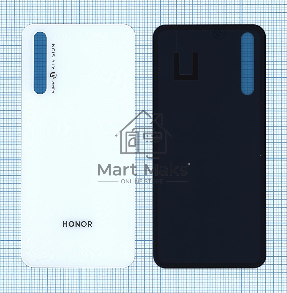 Задняя крышка для Huawei Honor 20S 2020  белый