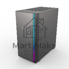 Компьютерный корпус без блока питания PCCOOLER LM300 ARGb BK, Flat Mid Tower, черный, TG, 0.45 SPCC, 1x120мм mATX, mITX 170/330/150мм 2x2.5