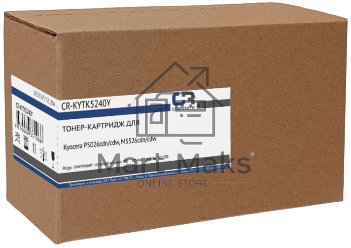 Картридж лазерный CopyRite CR-KYTK5240Y TK-5240Y желтый (3000стр.) для Kyocera P5026cdn/cdw/M5526cdn/cdw