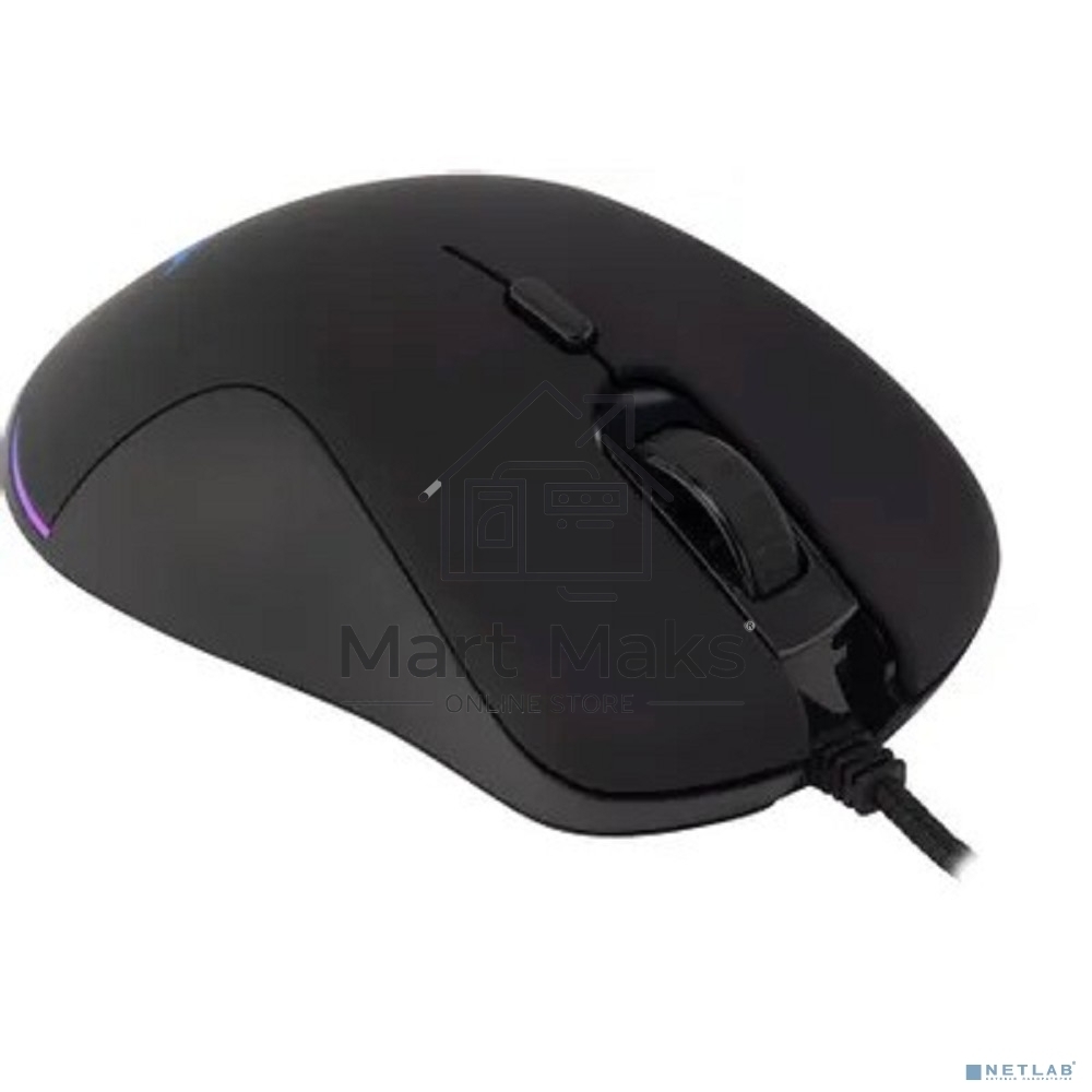 Мышь проводная Acer OMW190 черный, 6400 dpi, USB, кнопки - 6