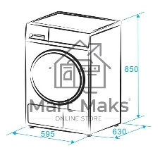 Сушильная машина MONSHER MDM 631 Blanc белый, 8 кг, сушка - тепловой насос, программ - 16, 59.5 x 84.5 x 62.5 см