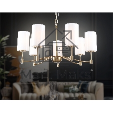 Люстра Ambrella light LH56053/7 BS/FR латунь/белый матовый E14*7 max 40W D680*950