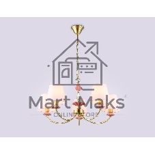 Люстра Ambrella light LH75024/5 GD/PI золото/розовый E14/5 max 40W D700*780