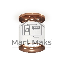 Светильник Ambrella Light XS7401142 SWH/PPG белый песок/золото розовое полированное MR16 GU5.3 (N7930, C7401, N7015)