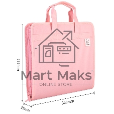 Папка-портфель Deli 72561PINK 13 отделений, A4 терилен розовый