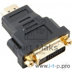Переходник HDMI/DVI-D 19M/25F VCOM позолоченные контакты, VAD7819