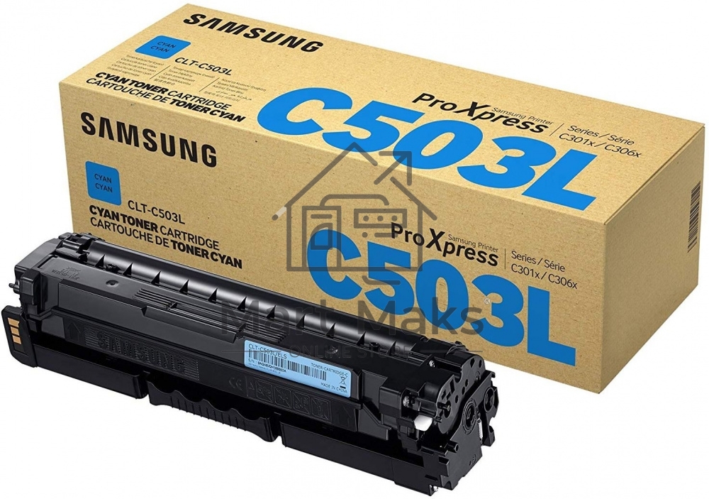 Картридж лазерный Samsung CLT-C503l SU016A голубой для Samsung C3010/C3060 (5000стр.)