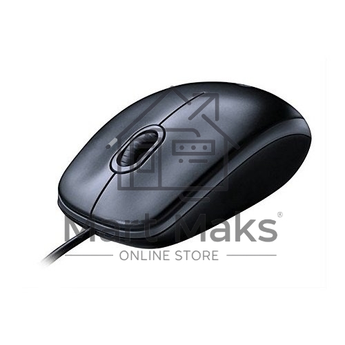 Мышь проводная Logitech M100/100R DARK/GREY (темно-серая/черная), 1000 dpi, USB, кнопки - 3