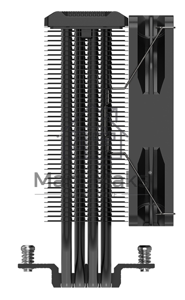 Кулер PCCooler Paladin EX400 черный 120мм алюминий+медь 1800rpm 28.6db 4-pin 180W 157мм