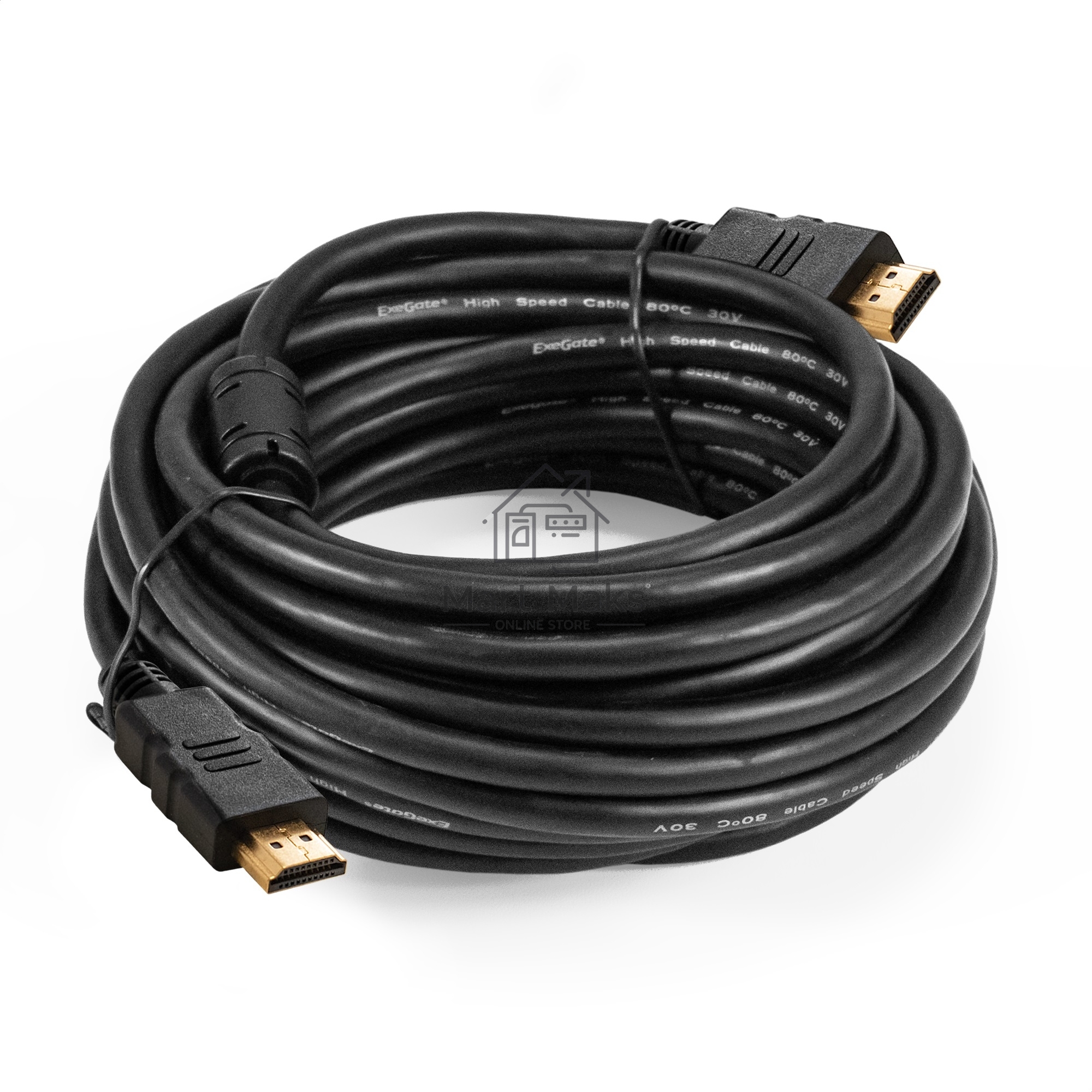 Кабель HDMI ExeGate EX-CC-HDMI-7.5F (19M /19M, 7,5м, v1.4b, ферритовые кольца, позолоченные контакты)