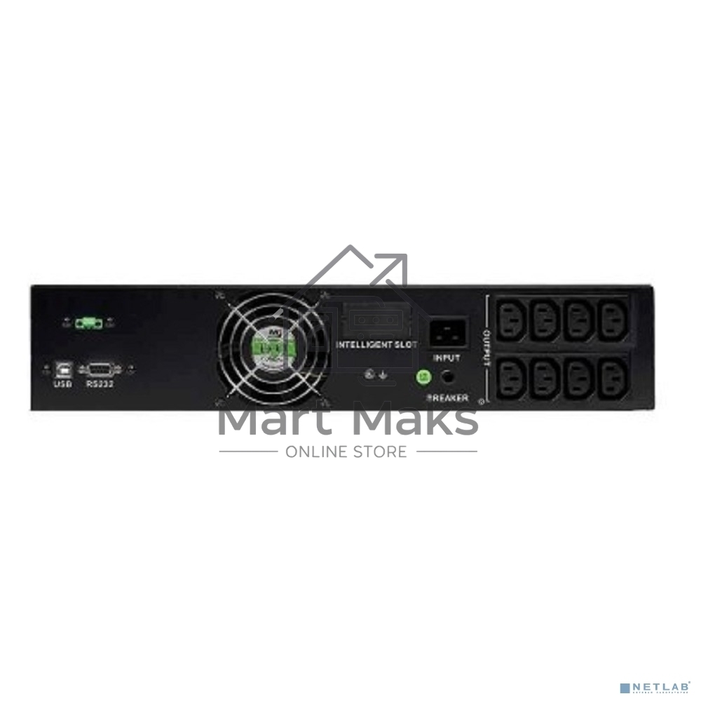 Источник бесперебойного питания Systeme Electriс Smart-Save SMT, 3000VA/1800W, RM 2U, Line-Interactive, LCD, Out: 230V 8xC13, SNMP Intelligent Slot, USB, RS-232