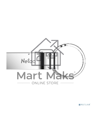 Флешка USB Netac U275 (NT03U275N-016G-20SL), 16Gb, USB 2.0, R/W 50/15, серебристый