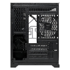 Компьютерный корпус HSPD F330, Panoramic Mini-tower, черный, TG, 0.5 SPCC, 3x120мм ARGB mATX, mITX 160/400/200мм 1x2.5