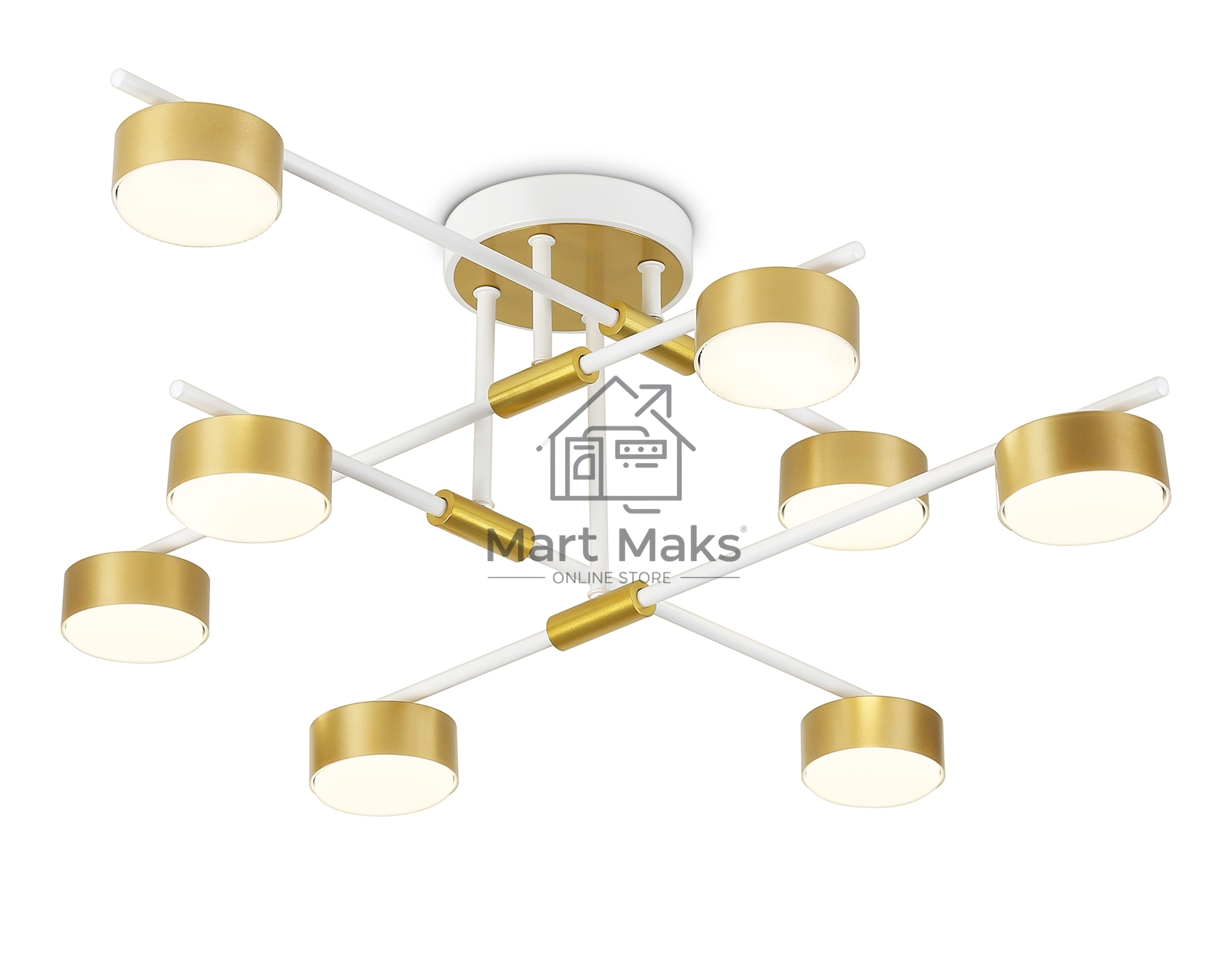 Потолочный светильник Ambrella light FL51751/8 WH/GD белый/золото GX53/8 max 12W 720*720*245