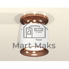 Светильник Ambrella Light XS7401142 SWH/PPG белый песок/золото розовое полированное MR16 GU5.3 (N7930, C7401, N7015)