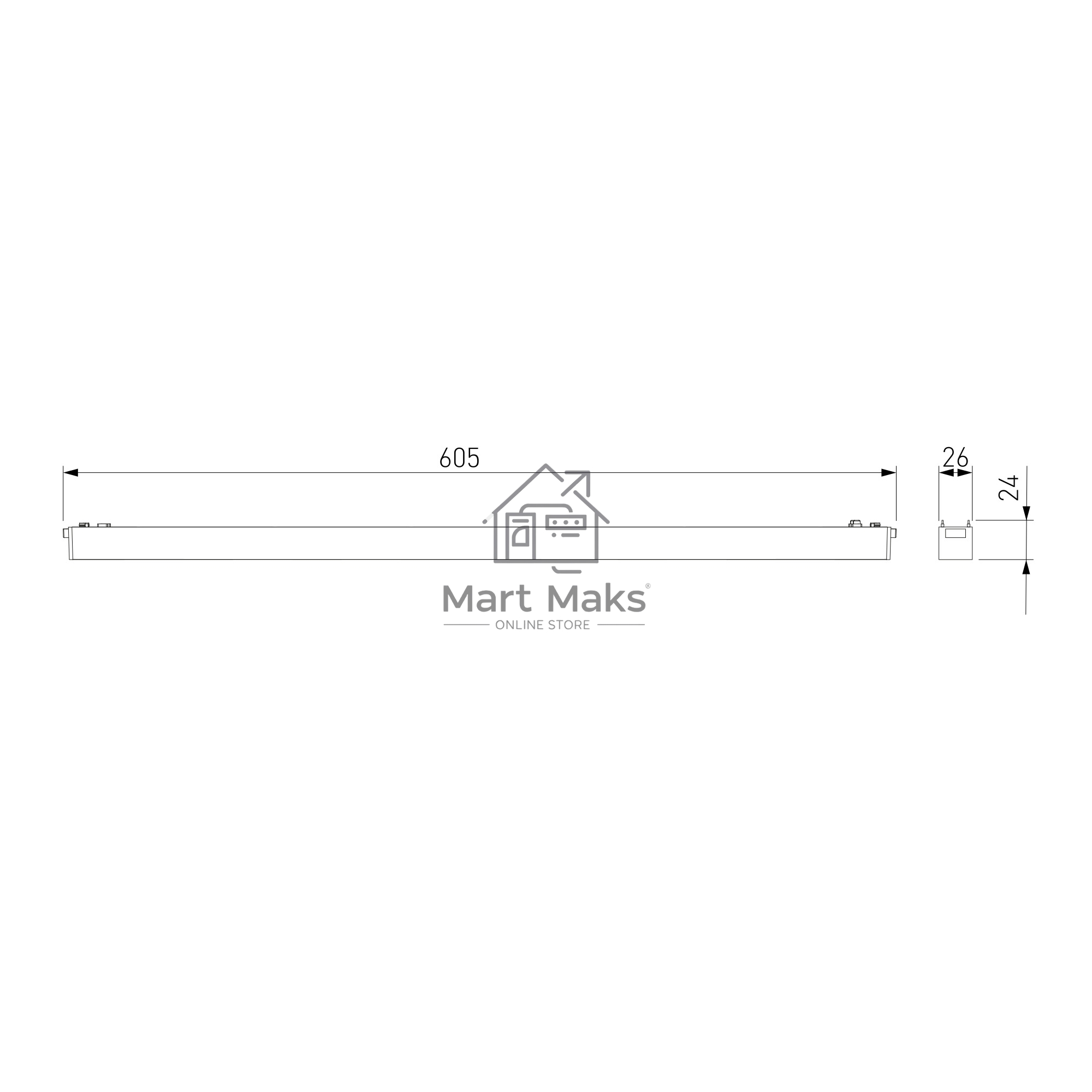 Трековый светильник Flat Magnetic 20W 4000K Vision (чёрный) 85089/01