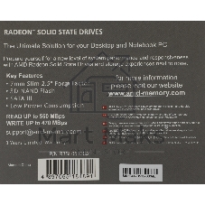 Накопитель SSD AMD Radeon R3SL0512G2, 512Gb, 2.5